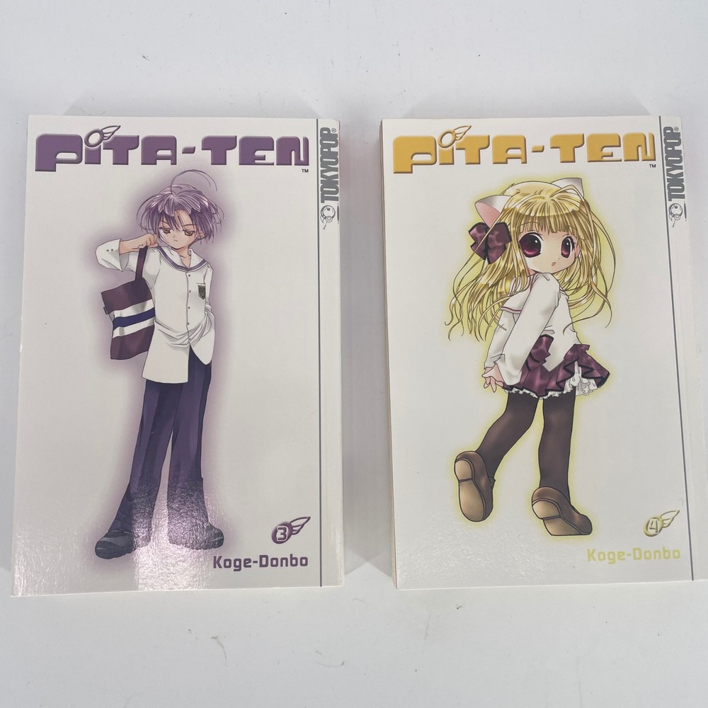 Pita-Ten Manga Volumes 3 and 4 by Koge-Donbo‎ Tokyopop Anime Comic Books English